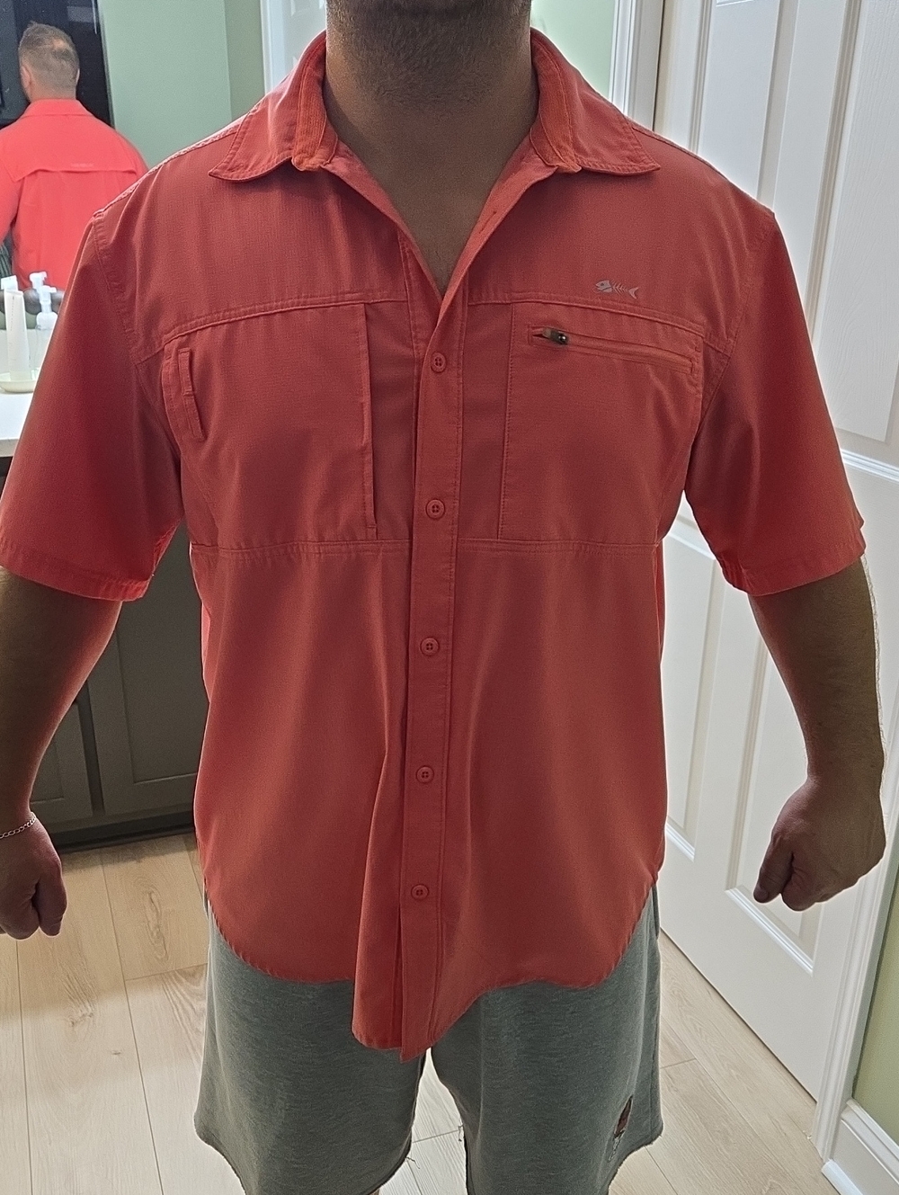 Men's Silverbait Coral Short-Sleeve Button Shirt